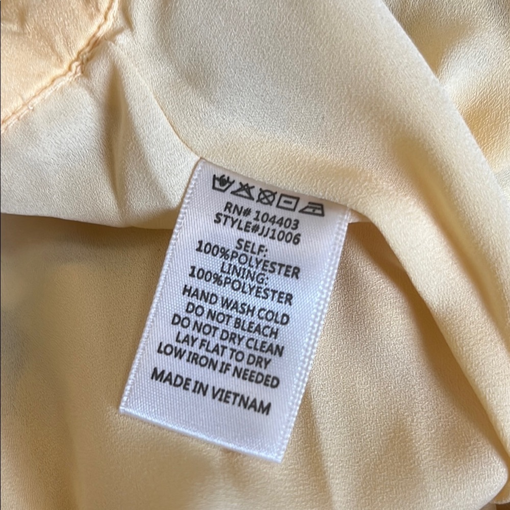 SOLD J.O.A. Butter Yellow Floral Ruffle Jumpsuit - Picture 9 of 9